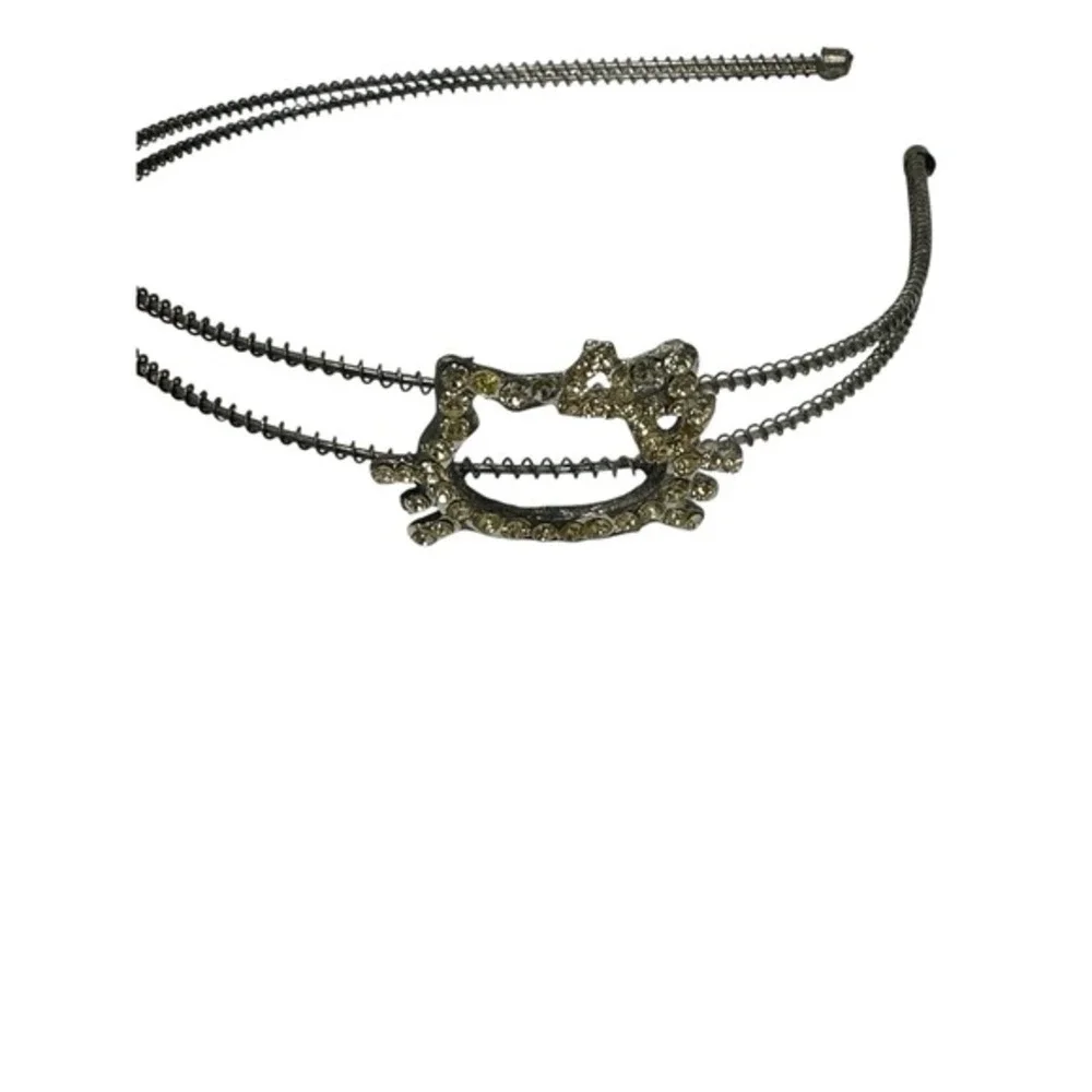 NEW girls metal kitty cat‎ rhinestone headband